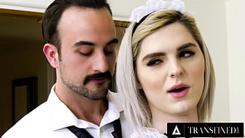 TRANSFIXED - Petite Maid Jean Hollywood Can'_t Resist Sucking Her Married Employer'_s Throbbing Dick!