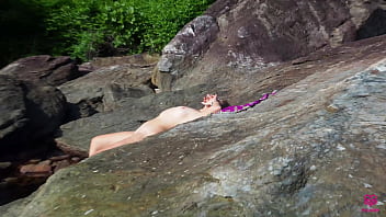 Сrept up to nudist blonde on the beach and fucked her hard public rough sex - Full video