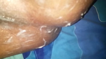 Self Anal fisting huge gapes anal creampie