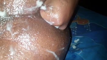 Self Anal fisting huge gapes anal creampie
