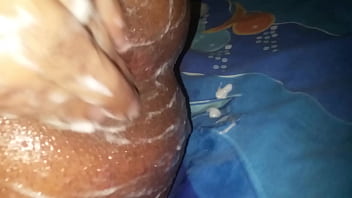 Self Anal fisting huge gapes anal creampie