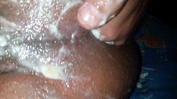 Self Anal fisting huge gapes anal creampie