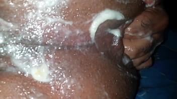 Self Anal fisting huge gapes anal creampie