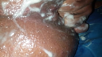 Self Anal fisting huge gapes anal creampie