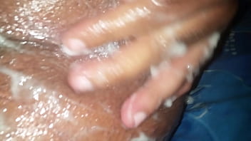 Self Anal fisting huge gapes anal creampie