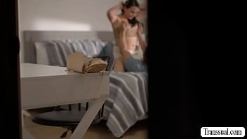 Asian trans analed her fat neighbor