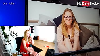 (Mia Adler) Masturbates And Makes Hot Reactions While Watching Her Old Videos - My Dirty Hobby