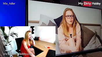 (Mia Adler) Masturbates And Makes Hot Reactions While Watching Her Old Videos - My Dirty Hobby