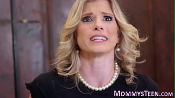 Blonde teen rimming milfs ass