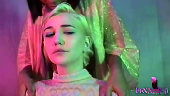 Seductive babes Jenna Foxx and Sky Blue'_s Lesbian Vintage Sex Video!