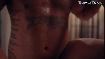 Footfetish TS tattoo and piercing babe rimmed and assfucked