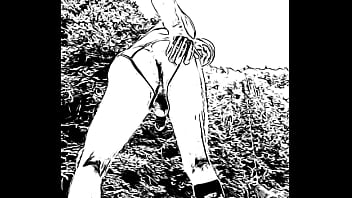 nudist stringfluencer going wild