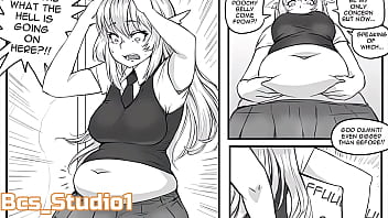 No Lunch Break - Episode 1 - Weight Gain Comic Belly Inflation