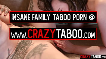 Lesbian couple Casey Calvert and big ass MILF Arabelle Raphael rough threesome sex with perverted big cock guy