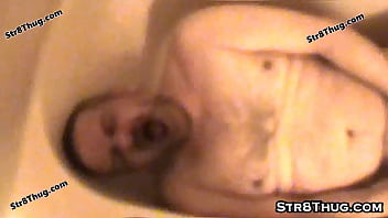 My neighbor will do anything to has his nose in my pubes and my rock hard cock down his homo throat so I take out my belt and give him some