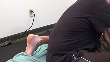 Hot Master uses slave for butt cleaning penis sucking ejaculation swallowing