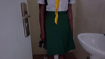 Science Teacher uses his long cock as a tool to discipline a bad senior student for being so naughty