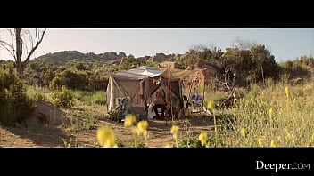 Deeper.Hippy Kelsi Monroe shows businessman the wild life