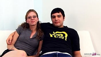 Loser Cuckold BF watch his Ginger Nerd Girlfriend have Sexy with BBC