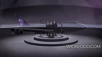 Blonde Flight Attendant In Superman&#039_s Flight Fucks Pilots In The Cock Pit