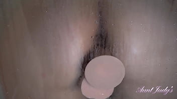 AuntJudys - Shower Time with Busty 50yo Mature Hairy Amateur Joana