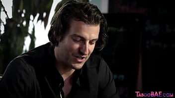 Smalltitted stewardess babe sucks and pussyrides new BF