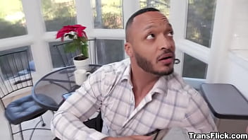 Transflick.com - Afternoon pantyhose delight for sexy TS babe Tori Easton and her boyfriend Dillon Diaz