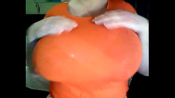 Dressing up with big tits