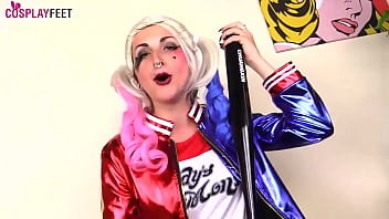 Italian stars PetraFeet and Medusa Blonde dress up as Harley Quinn to ensure you get the proper nylon foot tease you deserve. Both wearing black pantyhose, they talk dirty and laugh at you with feet up in your face, rubbing their baseball bat as a cock
