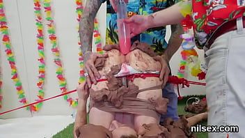 Slutty sweetie was taken in anal asylum for painful therapy