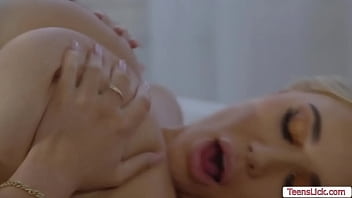 Big ass masseuse licks her busty client