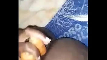 Assy and pussy mastubate with carot