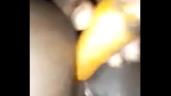 Assy and pussy mastubate with carot