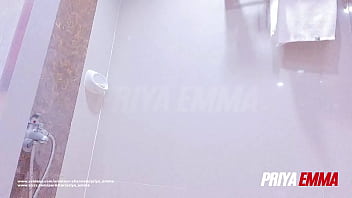 Cute Arab Indian Pakistani College Girl Teasing while taking shower and playing with her big tits