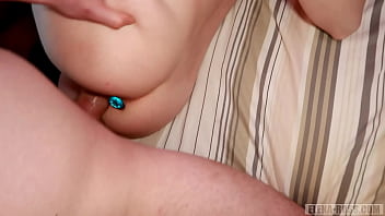 Cum on Elena Ross'_ Luxurious Hair After Hard Fuck (POV, Buttplug)