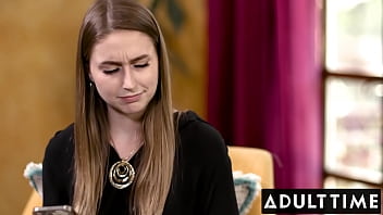 ADULT TIME - Wunderkind Lesbian The Laney Grey Bangs Her First Client Natalia Nix!