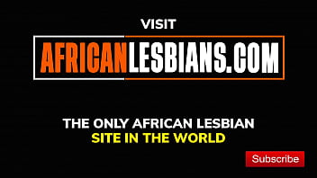 Nigerian neighbours tea time turns lesbian pussy fucking with big dildo