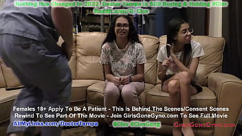 Doctor Tampa Examines Aria Nicole &amp_ Angel Santana Side By Side For Their 1st Gyno Exam EVER! Join Now To See Full Movie Only @GirlsGoneGyno.com!