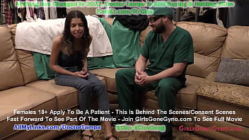 Doctor Tampa Examines Aria Nicole &amp_ Angel Santana Side By Side For Their 1st Gyno Exam EVER! Join Now To See Full Movie Only @GirlsGoneGyno.com!