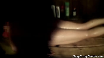 Whipping pussy and ass with a birch broom in the sauna