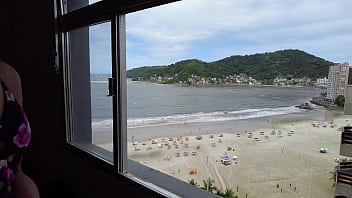 Tall and slender tgirl invited me to her apartment. Reality POV with stunning Cassia Fernandez.