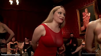 MILF dominatrix makes slaves anal fuck