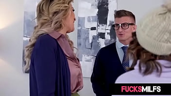 FucksMILFs.com - It&rsquo_s picture day, and Kayla Paige, Vanessa Moon, and Oliver Faze have gathered together for a new portrait.