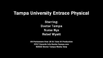 Become Doctor Tampa As Rebel Wyatt Gets Humiliating Gyno Exam Required For New Students By Doctor Tampa! Tampa University Entrance Physical movies @ Doctor-Tampa.com