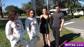 bffs8.com-Kira Perez and Leana Lovings found a third girl for their plans Mackenzie Mace and use her boyfriend as their stud