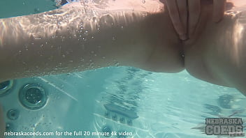 stunning margarita underwater jacuzzi masturbating