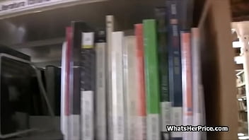 Spanish teen librarian fucks for money