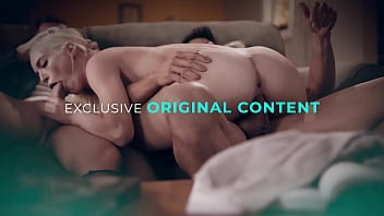 ADULT TIME - Flirty Couple Asks Busty BFF Natasha Nice To Be Their Third