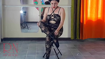 ENF Spank ballerina'_s ass. Punish a bad dancer (Regina Noir). The teacher scolds, fucks in the mouth and in the pussy. Cam 2