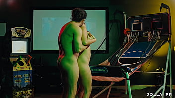 Beautiful Latina MILF Jolla gets fucked while shooting hoops at her friend&#039_s game room